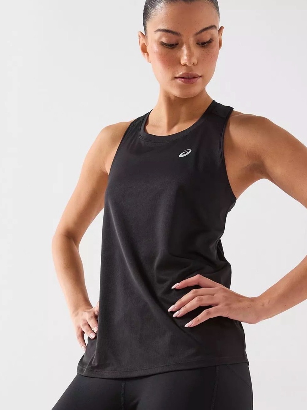 Asics Black Women's Training Tank Top with Logo